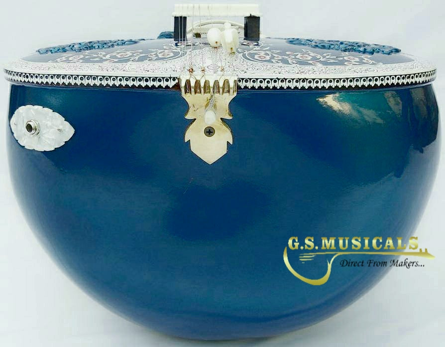SITAR ROYAL BLUE PROFFESSIONAL WITH FIBERGLASS CASE GSM075