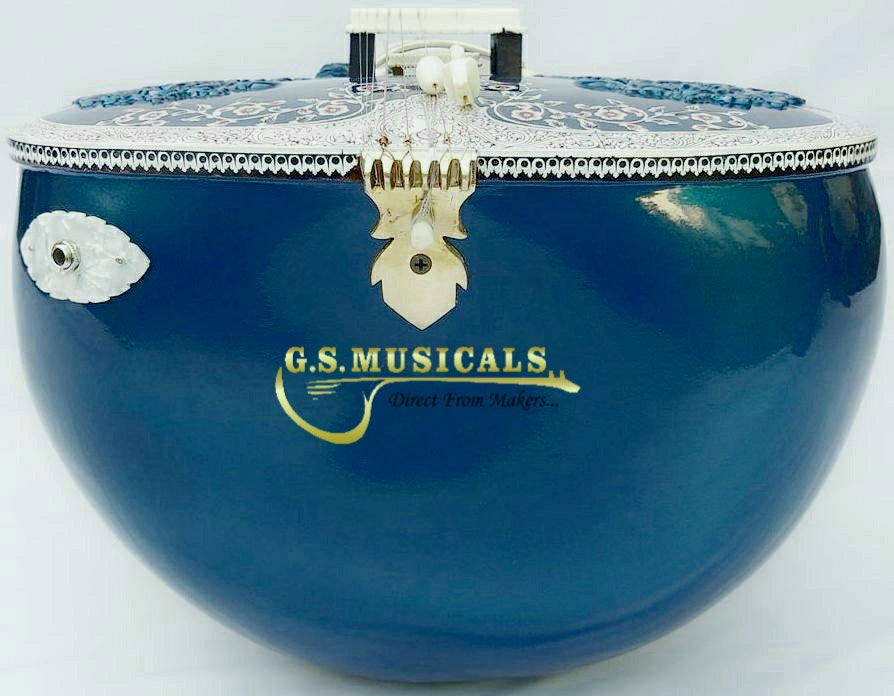 SITAR ROYAL BLUE PROFFESSIONAL WITH FIBERGLASS CASE GSM075