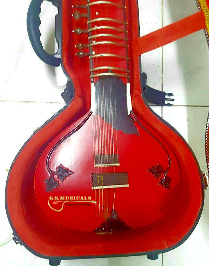SITAR FUSION ELECTRIC WITH FIBERGLASS CASE GSM078