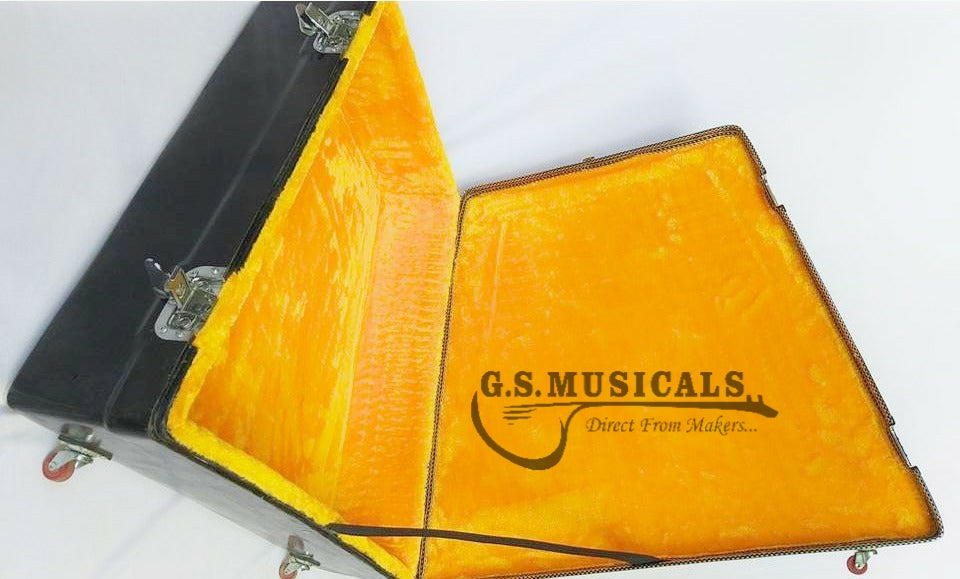 SANTOOR INDIAN HARP SANTUR MADE OF COMPLETE WOOD WITH FIBREGLASS CASE GSM080