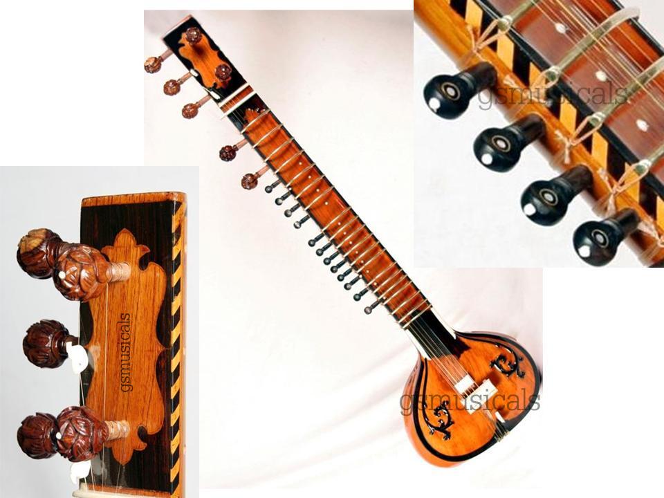 SITAR BLACK GOLD HEMRAJ  Pt. RAVI SHANHKAR STYLE GSM008
