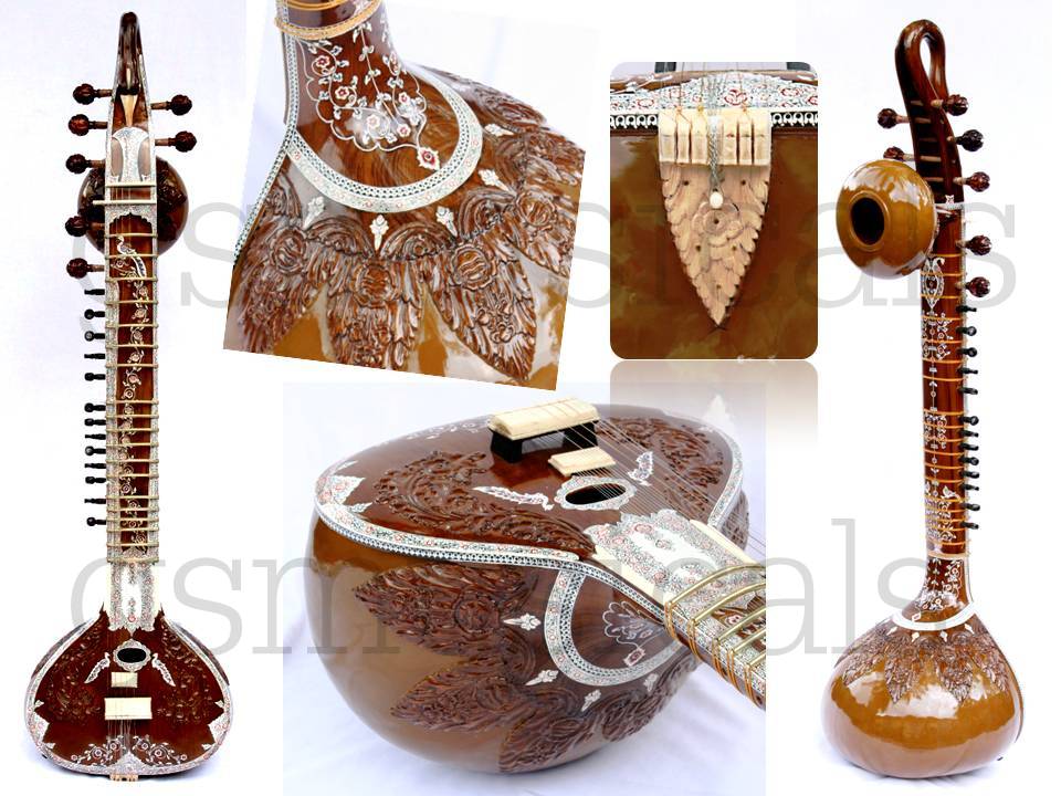 BIRD SITAR PROFFESSIONAL  TEAK WOOD GSM002
