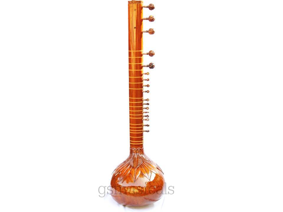 SITAR HEMRAJ HAND CARVED  Pt. RAVI SHANHKAR STYLE GSM006