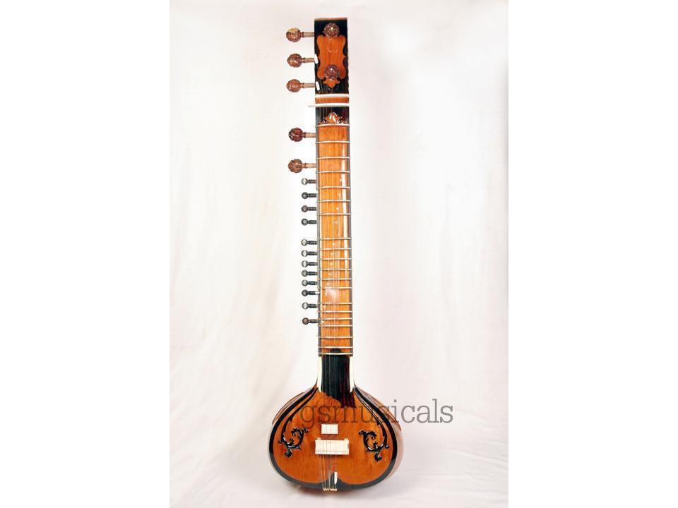 SITAR BLACK GOLD HEMRAJ  Pt. RAVI SHANHKAR STYLE GSM008